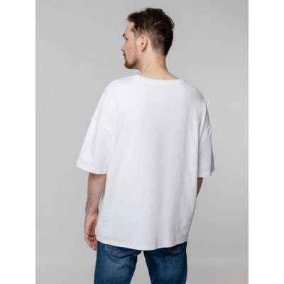 Футболка унисекс оверсайз Crosstown, белая-6