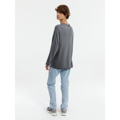 Лонгслив унисекс Siluetti Fuori, серый-5
