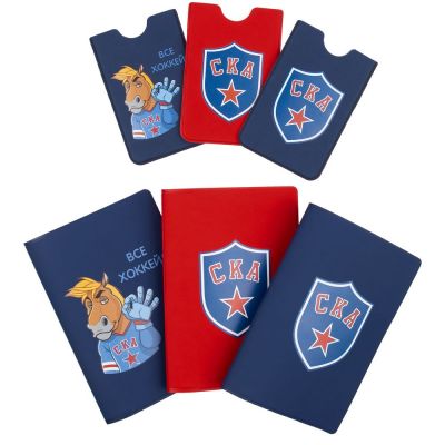 Обложка для паспорта «СКА», красная-4