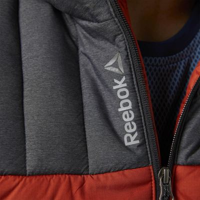 Куртка мужская Outdoor, серая с оранжевым-6