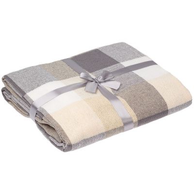 Плед London XL, серо-бежевый-0