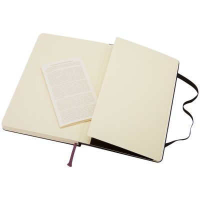 Записная книжка Moleskine Classic Large, без линовки, черная-4