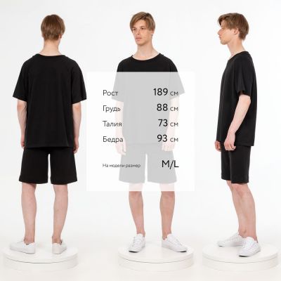 Футболка унисекс оверсайз T2, черная-2