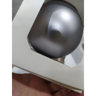 Оформительский шар Finery, 10 см, матовый серебристый-2