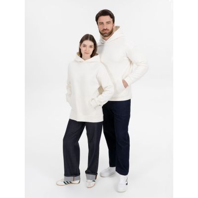 Худи оверсайз унисекс Snuggie, молочно-белое-11