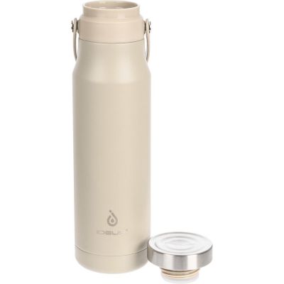 Термобутылка Tateyama, серо-бежевая-1