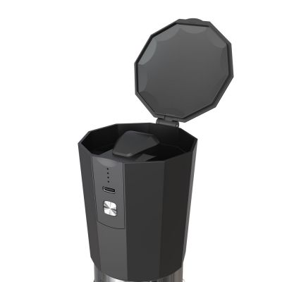 Портативная кофемолка Electric Coffee Grinder, черная с оранжевым-2