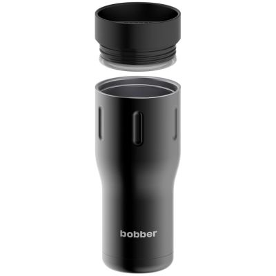 Термостакан Tumbler 470, вакуумный, черный-1