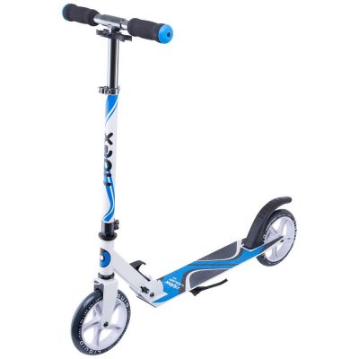 Самокат Cushy Life, белый с синим-0