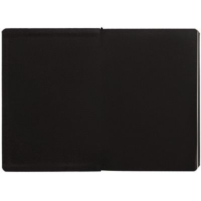 Ежедневник Shall, недатированный, черный, с белой бумагой-3