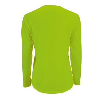 Футболка с длинным рукавом Sporty LSL Women, зеленый неон-1