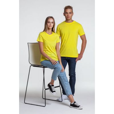 Футболка унисекс T-bolka 140, желтая-3
