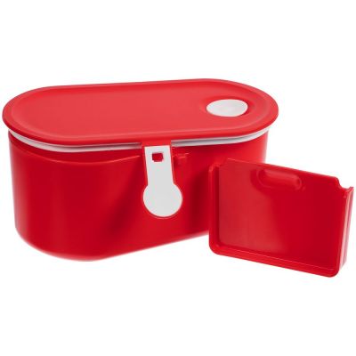 Ланчбокс Lunch Break, красный с белым-2