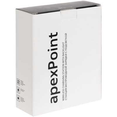 Станция для беспроводной зарядки с подсветкой apexPoint, черная-6