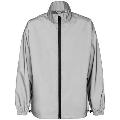 Ветровка Manifest из светоотражающей ткани, серая-1