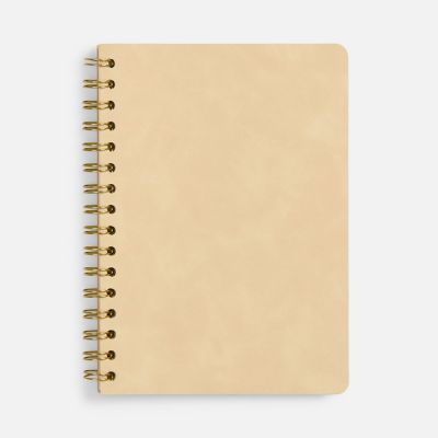 Ежедневник Spiral, недатированный, бежевый-0