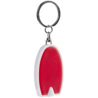 Брелок-фонарик Vivid, ver.2 в пакете, красный с белым
