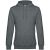 Толстовка с капюшоном унисекс King, темно-серый меланж