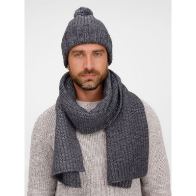 Шарф Frissonelle, серый меланж-6