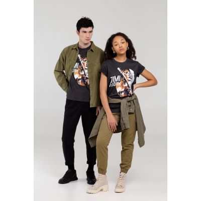 Футболка «Меламед. Jimi Hendrix», черный меланж-11