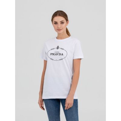 Футболка Pravda, белая-0