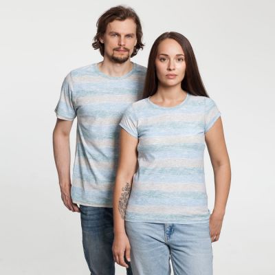 Футболка женская Rayet Lady двусторонняя, голубая с зеленым-9