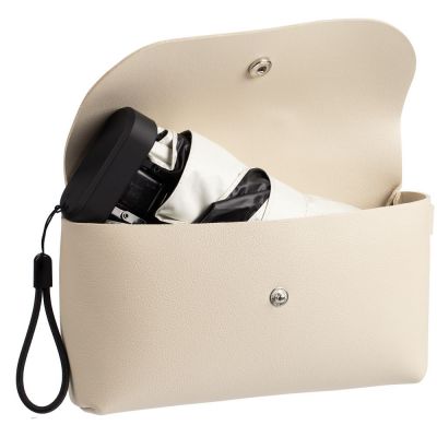 Зонт складной Sunway в сумочке, бежевый-2