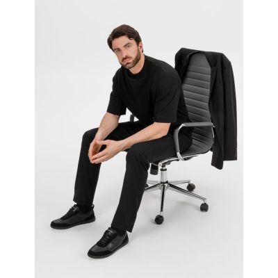 Футболка оверсайз Big Boss, черная-5