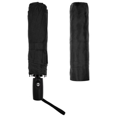 Складной зонт Dome Double с двойным куполом, черный-3