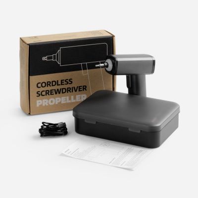 Отвертка аккумуляторная Propeller, черная-7