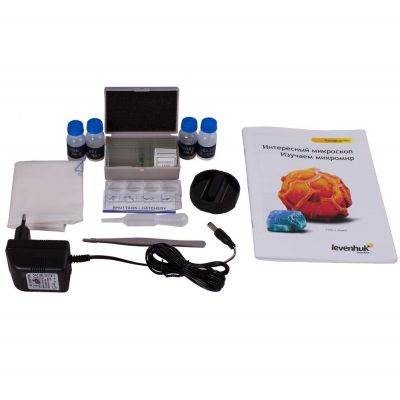 Монокулярный микроскоп Rainbow 50L с набором для опытов, белый-6