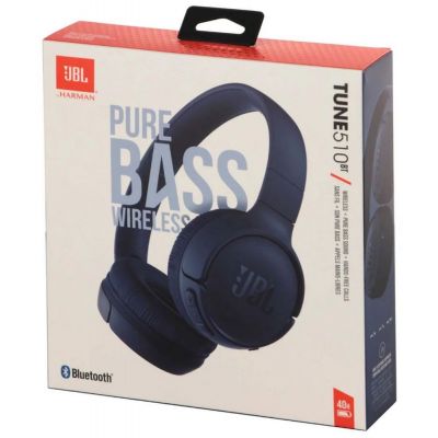 Беспроводные наушники JBL T510BT, синие-4