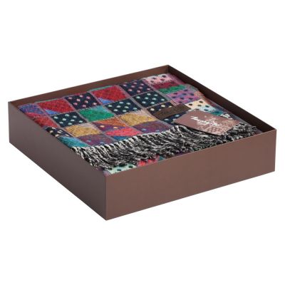 Плед Illinois, бордовый-1