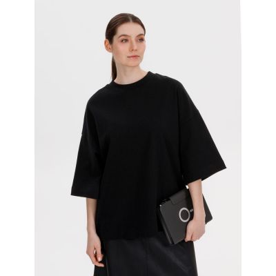 Футболка оверсайз Big Boss, черная-6