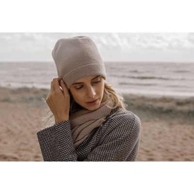 Шапка Windy Rose, бежевая-8