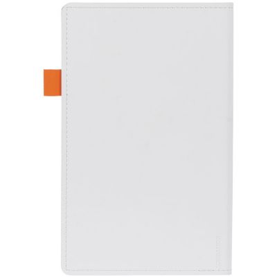 Ежедневник White Shall, недатированный, белый с оранжевым-1