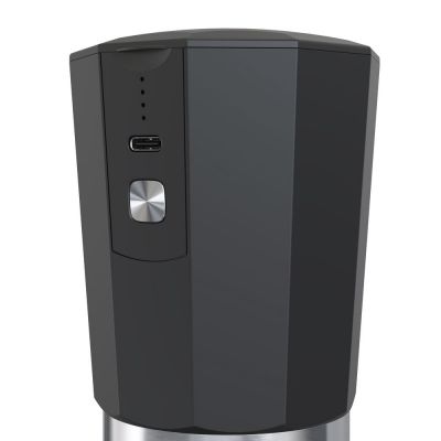 Портативная кофемолка Electric Coffee Grinder, черная с оранжевым-1