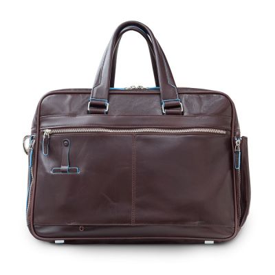 Сумка мужская для ноутбука Piquadro Blue Square, коричневая-2