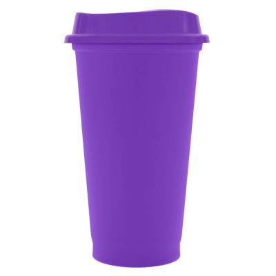 Стакан с крышкой Color Cap, фиолетовый-0