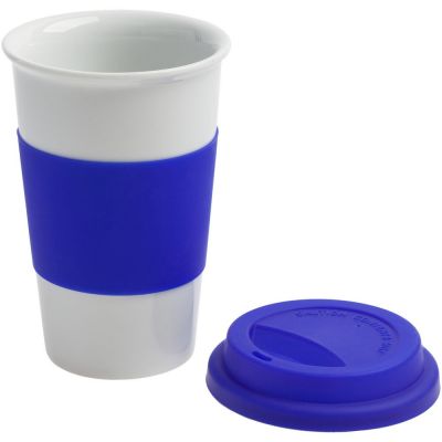 Стакан с крышкой FarFor, синяя-1