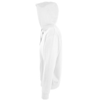 Толстовка мужская на молнии Soul Men 290 с контрастным капюшоном, белая-2
