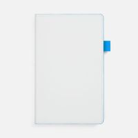 Ежедневник White Shall, недатированный, бело-голубой