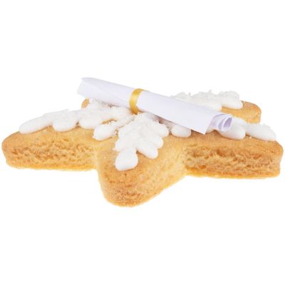 Новогоднее печенье с предсказанием «Снежинка»-1