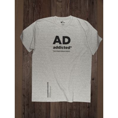 Футболка унисекс T-Bolka 160, серый меланж-5