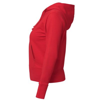 Толстовка женская Hooded Full Zip красная-1