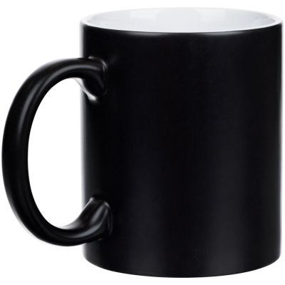 Кружка «Хамелеон», ver.3, матовая, черная-1