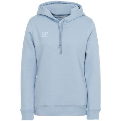 Худи с вышивкой женское Do Love, серо-голубое-0