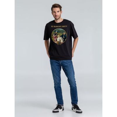 Футболка оверсайз «Не выносите мосх», черная-1