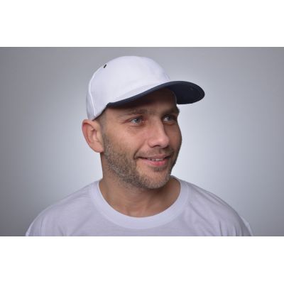 Бейсболка Unit Trendy, серая с черным-6