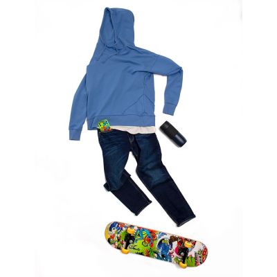 Худи унисекс Vozduh 2.0, синее-6